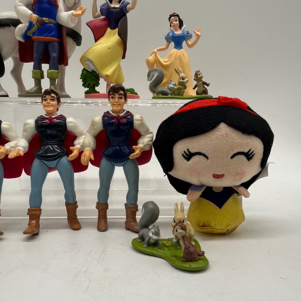 Disney Snow White Figure Mixed Lot Prince Florian Animals Horse Cake Toppers - Picture 5 of 5